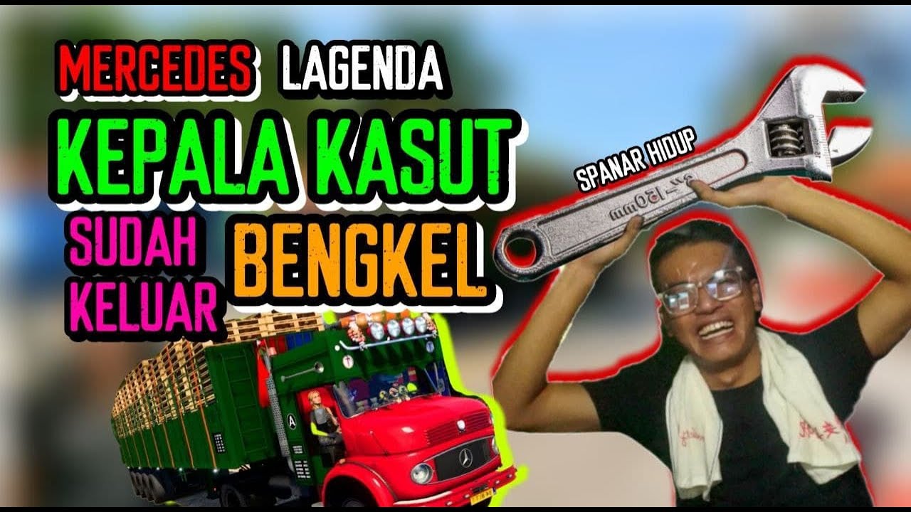 MERCEDES KEPALA KASUT KARGO PAPAN BARU KELUAR DARI BENGKEL TETAPI TAK SAMPAI DESTINASI AKIBAT..-ETS2