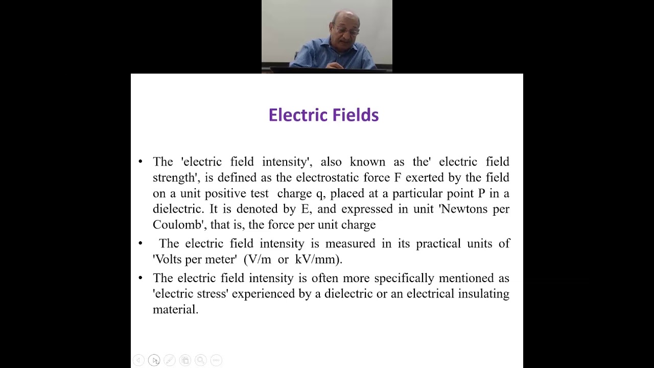 Chapter 2 Part 1: Electric Field Intensity, Stress Control, and Types of Breakdown in Dielectrics