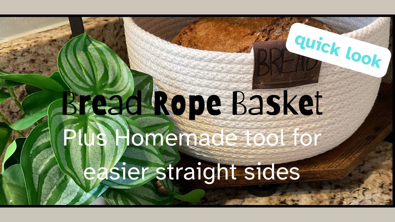 Quick Look at my newest Rope Basket ! Plus special tool for straight sides / farmhouse modern style