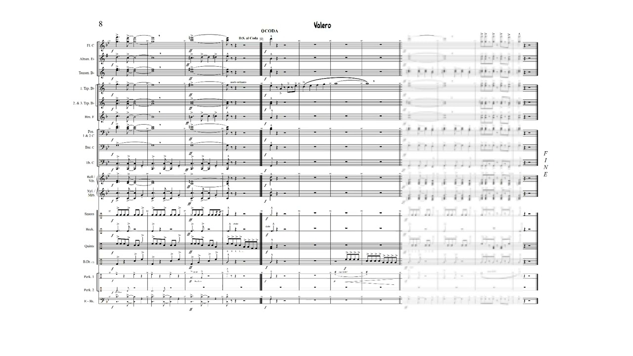 VALERO | für Marching Band | Latin