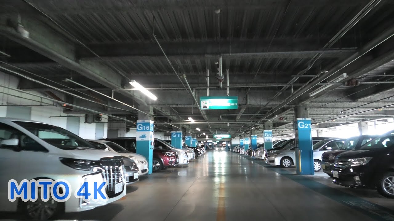 イオンモール水戸内原店 立体駐車場：入口 [ #水戸市 4K/30fps 車載動画 2022 水戸から愛を込めてドライブ]