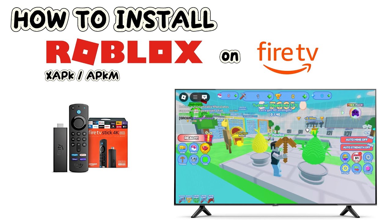 HOW TO INSTALL AND PLAY ROBLOX APK ON FIRE TV / GOOGLE TV / ANDROID TV