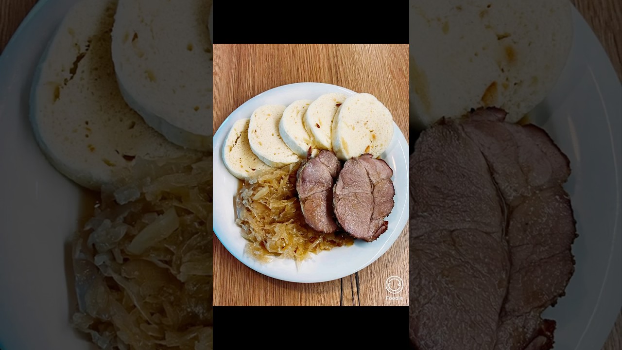 Czech Roast Pork with Dumplings & Sauerkraut 🍖🥬 | Traditional Vepřo Knedlo Zelo!