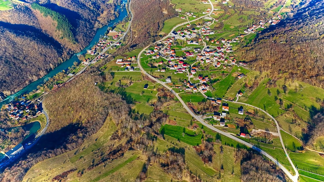 Plato Srbljani🌳, Jezero🌳, Spahići🌳, kanjon rijeke Une  u  4K✨🍂🍁 Bihać