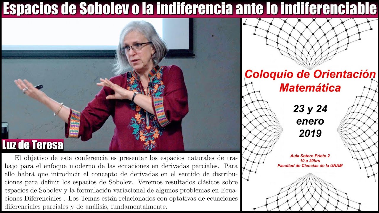 Espacios de Sobolev o la indiferencia ante lo indiferenciable (Luz de Teresa)
