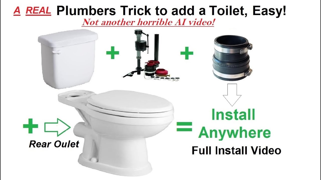 REAR OUTLET TOILETS 💦You can install it anywhere | Real Plumber Secrets