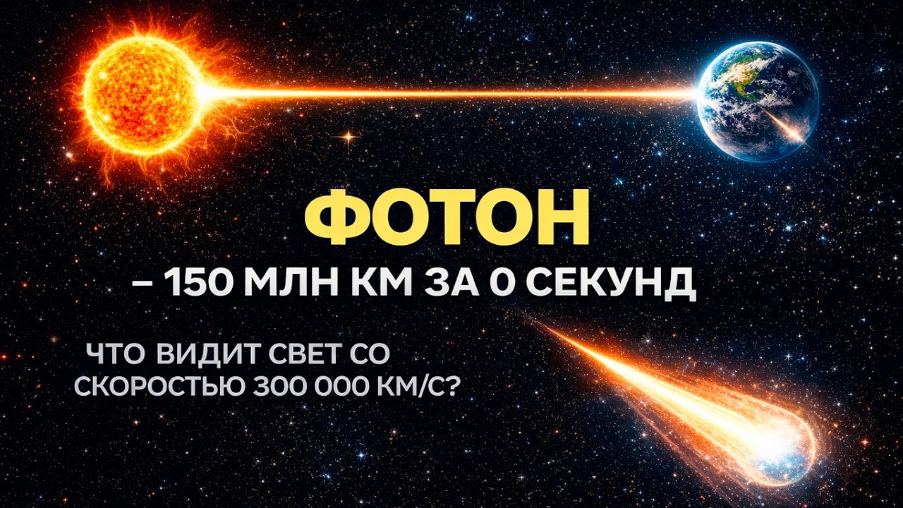Что &ldquo;видит&rdquo; фотон? 150 млн км за 0 секунд парадокс света и тайна времени