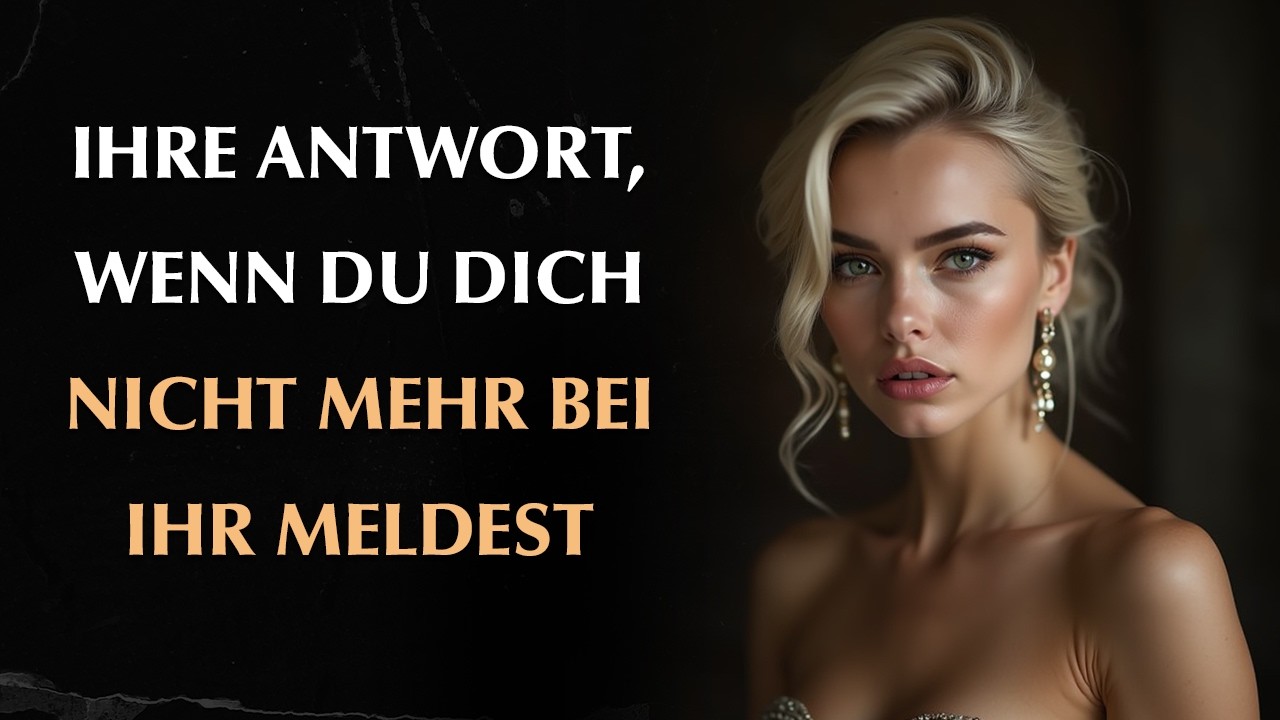 Wie Frauen reagieren, wenn du den Kontakt zu ihnen einstellst | Stoizismus