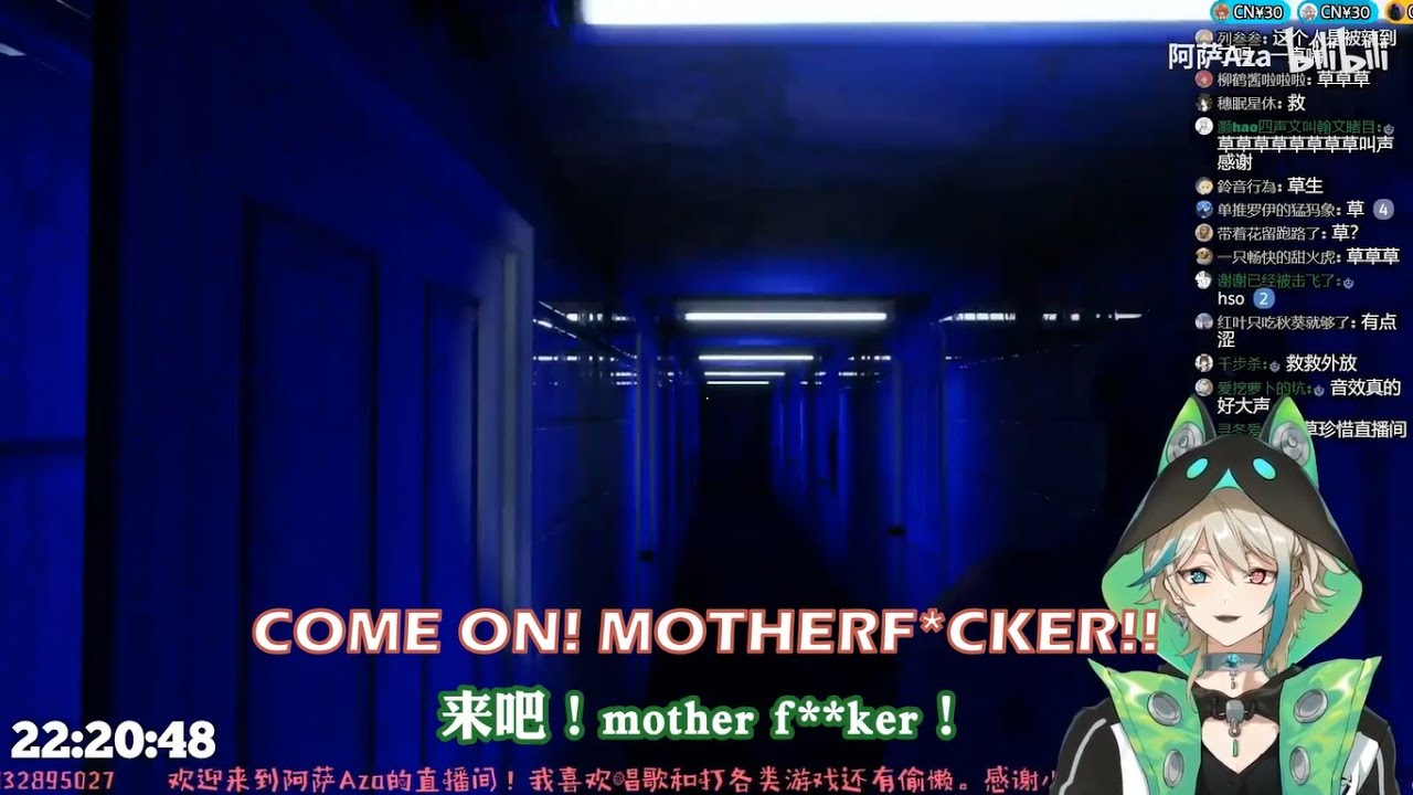 (Part 2/4) Aza turns into mickey mouse while playing horror game [NijisanjiCN/VirtuaReal]
