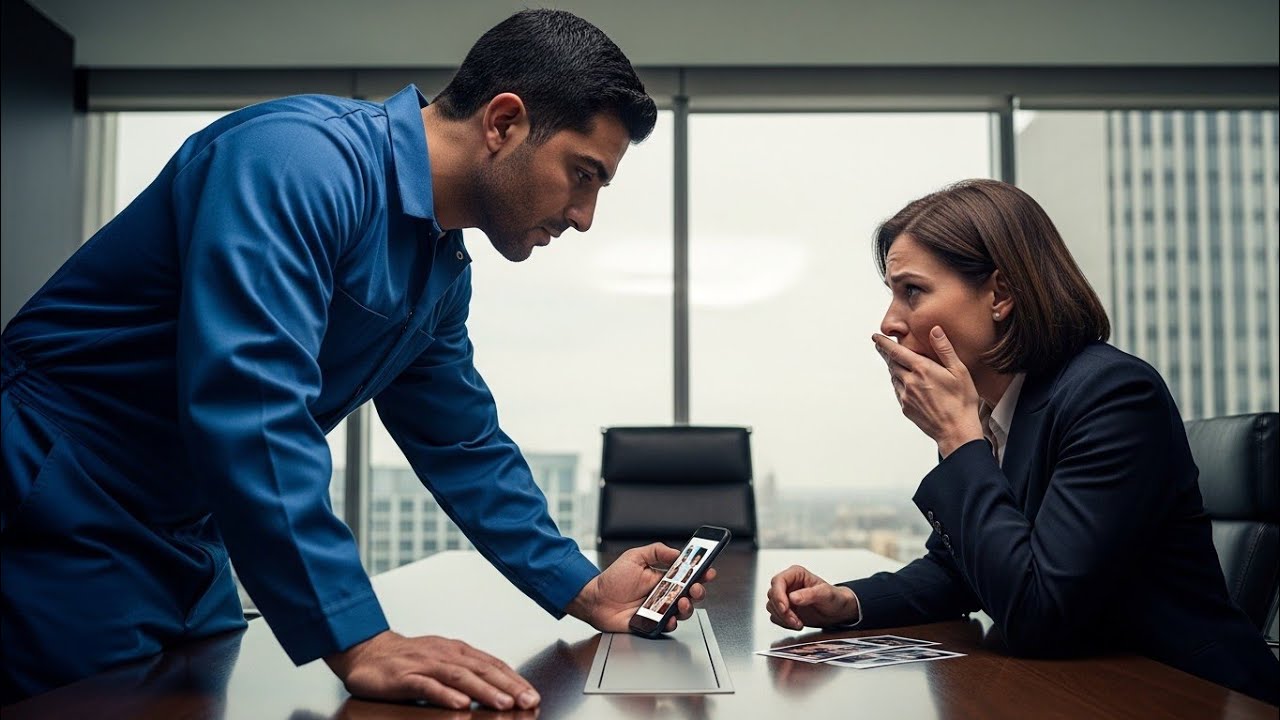 Single Dad Janitor Slammed the CEO's Phone on the Table - What Popped Out Made Her Tremble