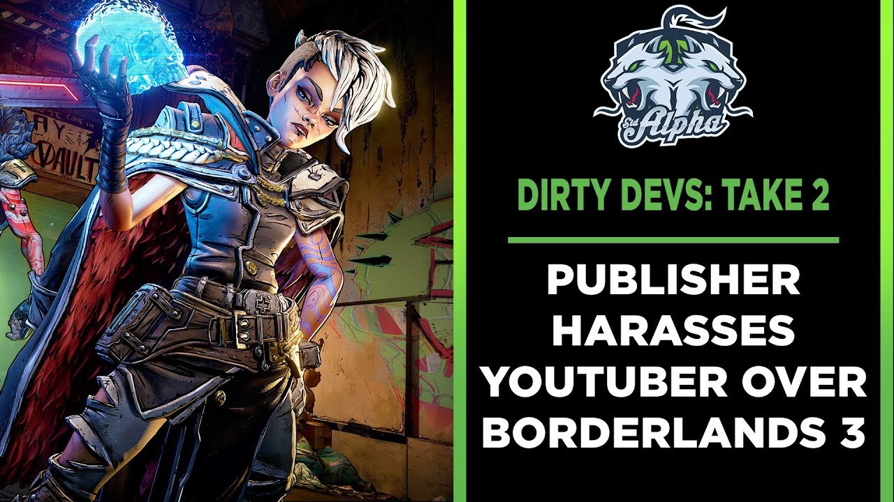 Dirty Devs: Take 2 Interactive harass YouTuber over Borderlands 3