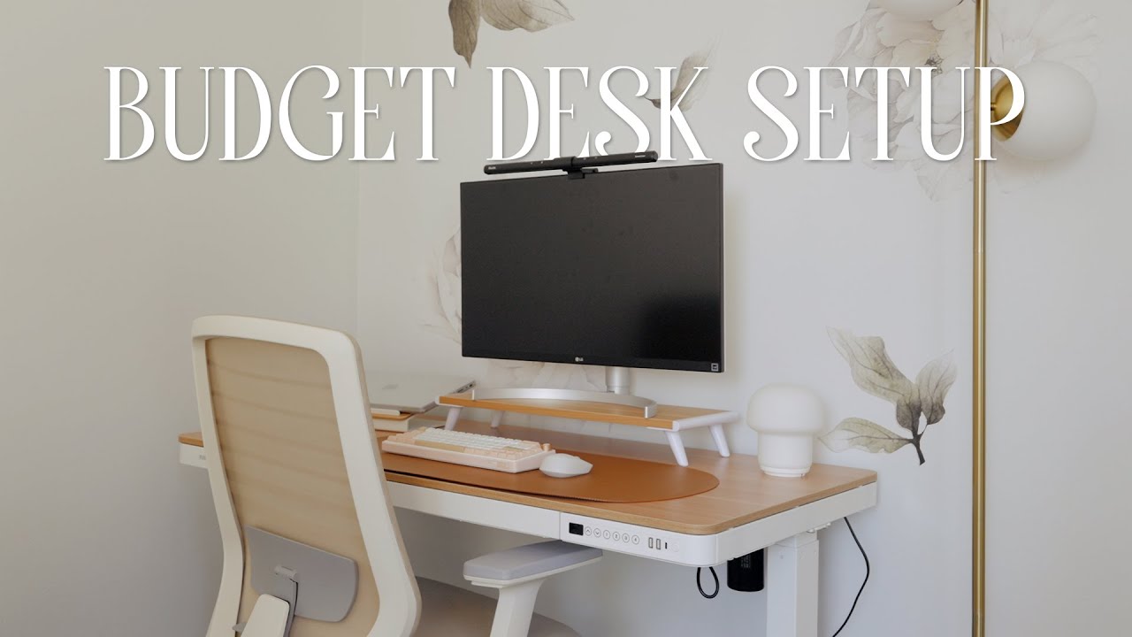 My Cozy Budget Desk Setup | wfh aesthetic for my small business office