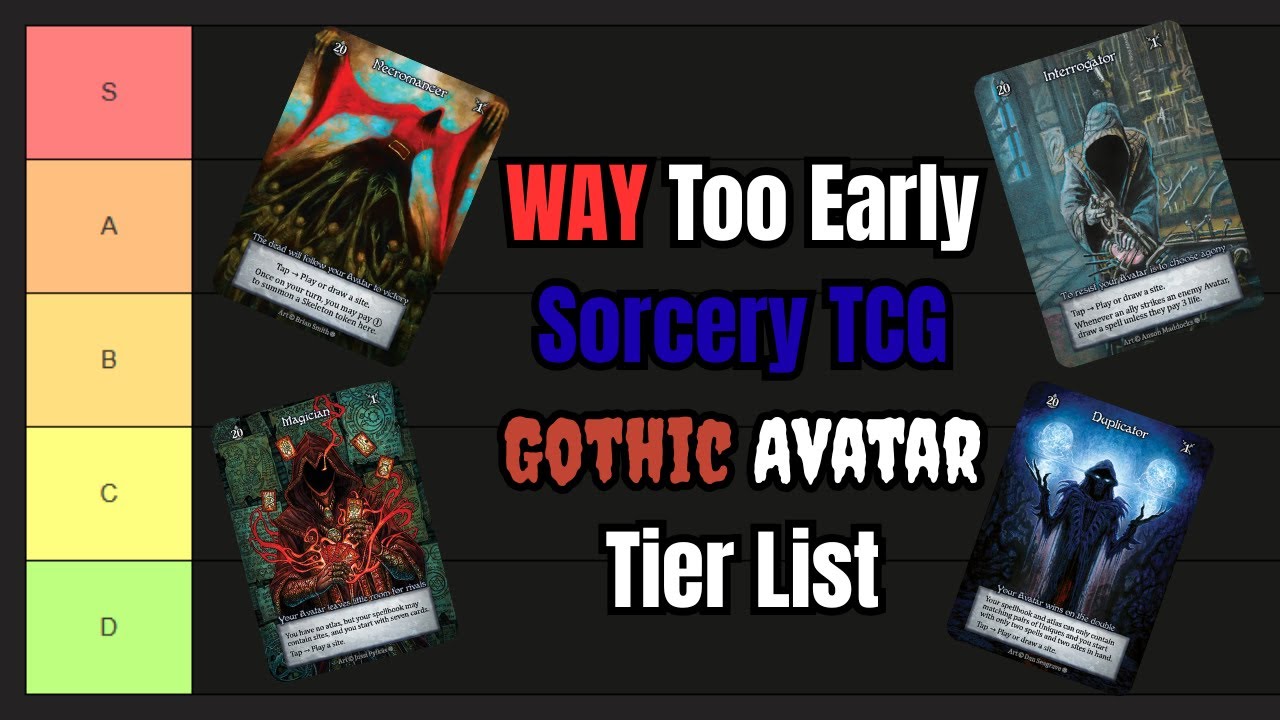 Мой слишком ранний рейтинг карточной игры Sorcery TCG Gothic Avatar.
