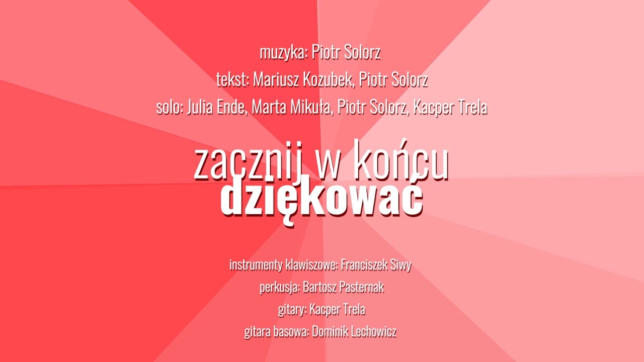 Zacznij w końcu dziękować - Piotr Solorz
