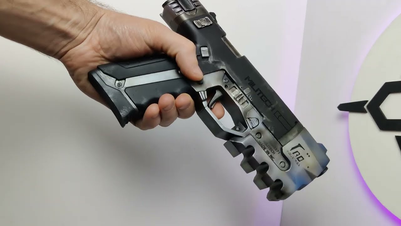 Militech M-10AF Lexington Cyberpunk 2077 Cosplay Props (Recovered)