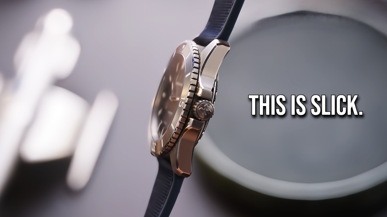 This Extremely Clean Design Now Comes in Titanium - 300m Thin Dive Watch