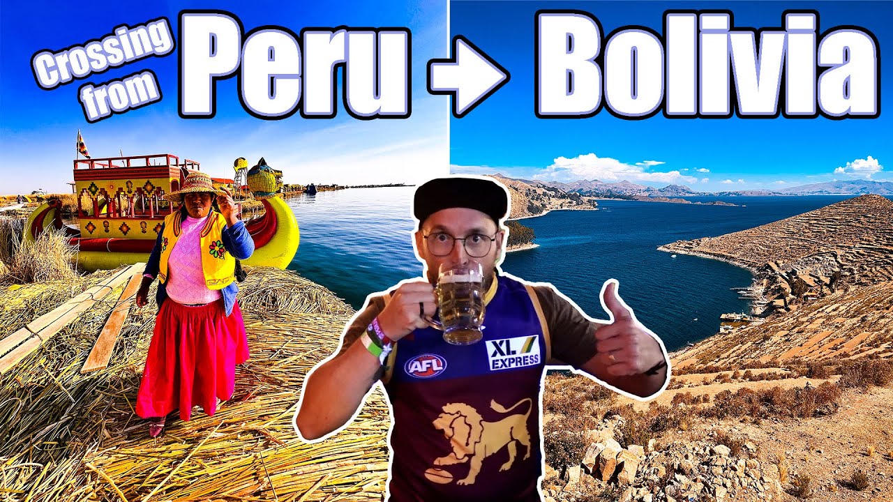 Crossing the Peru to Bolivia border with Peru Hop | Isla del Sol | AFL Grand Final 2024 in La Paz