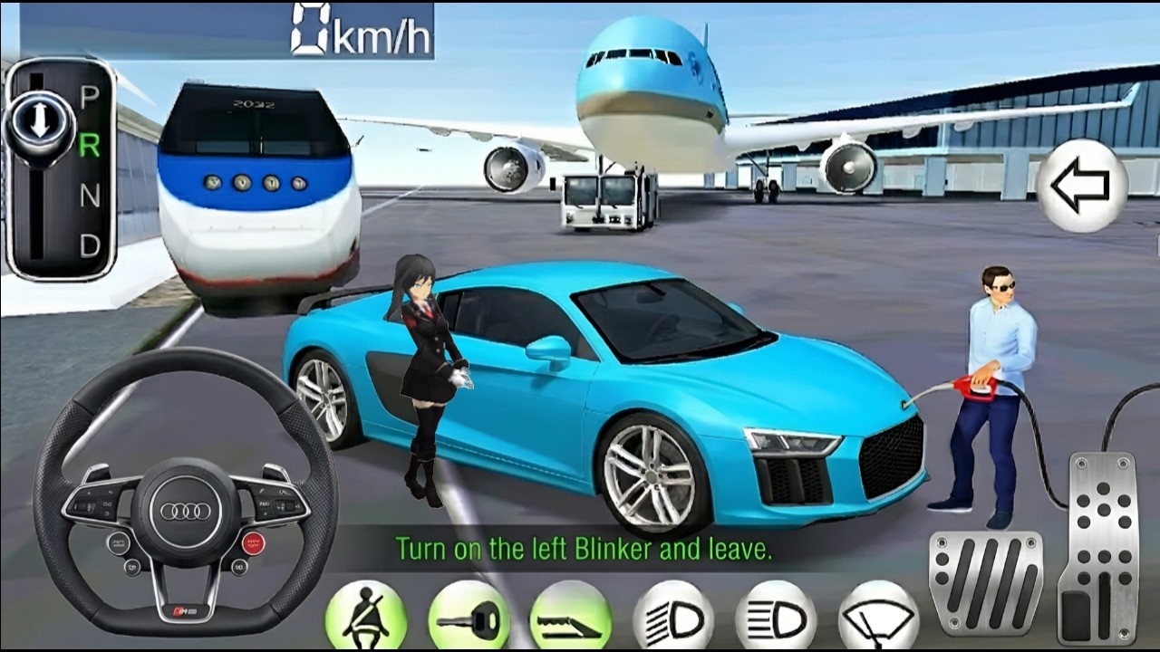 New Audi R8 at Airport Terminal | 3D Driving Class 2026 Android Gameplay #3ddrivingclass #gameplay