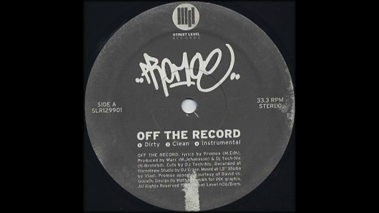 Promoe - Off The Record [Instrumental]