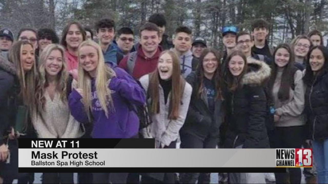 Ballston Spa students protest by not wearing masks at school