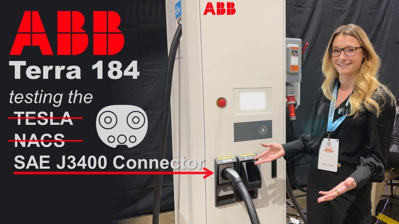 ABB Terra 184 with Tesla-style Connector (i.e. NACS or SAE J3400)