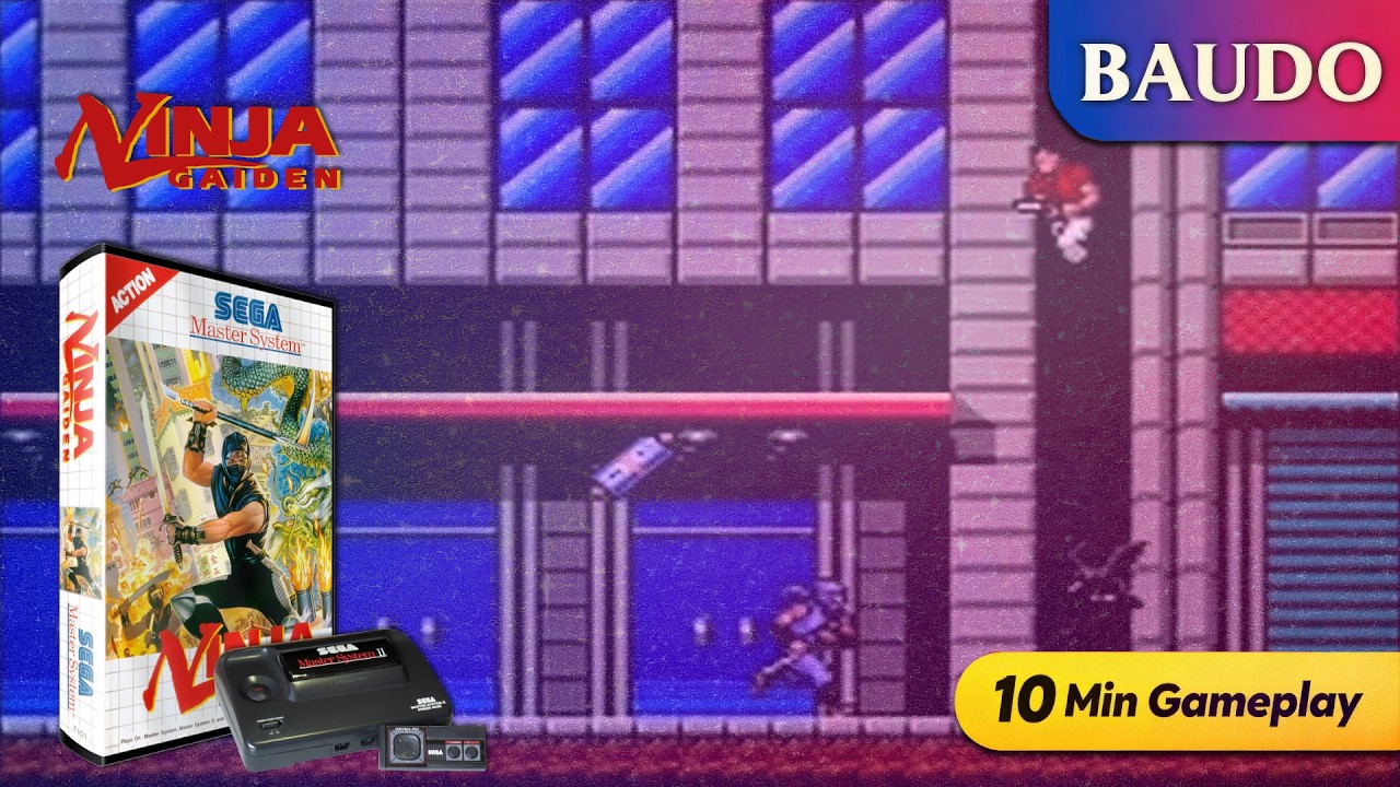Ninja Gaiden : Sega Master System (10 Min Gameplay - No Commentary)
