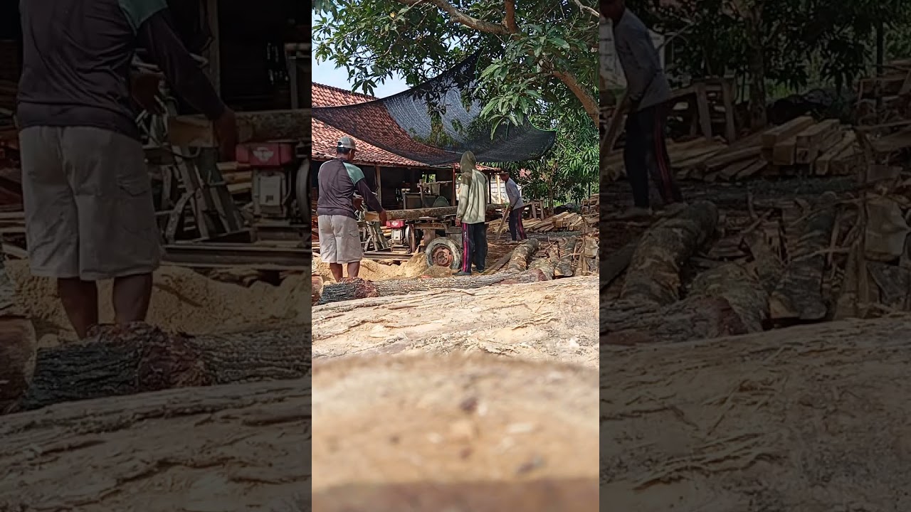 Proses graji bundar#pembuatan#bahan# rumahkayujati#