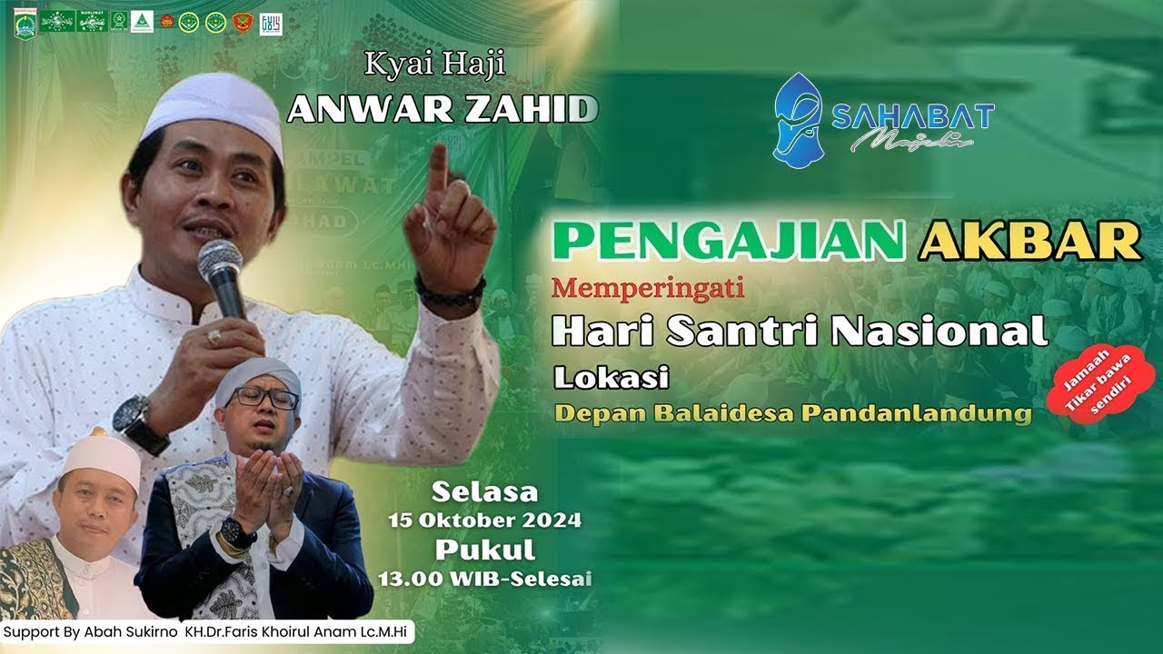 🔴 LIVE KH ANWAR ZAHID  | PERINGATAN HARI SANTRI NASIONAL DS. PANDANLANDUNG WAGIR MALANG