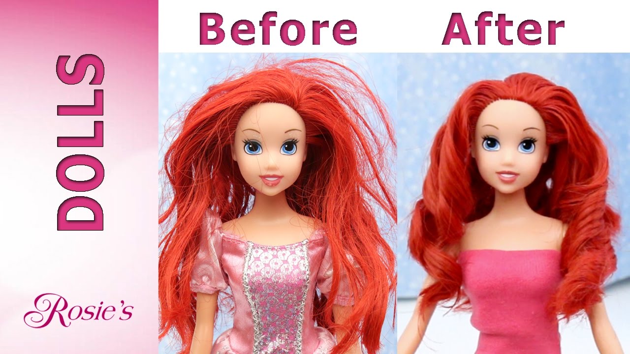 Little Mermaid Ariel's Makeover Part 1- Hair Repair