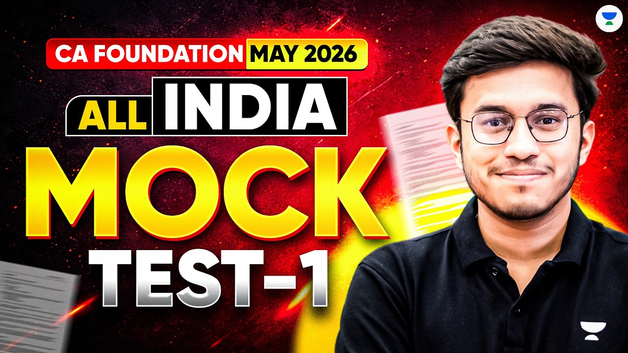 ALL INDIA MOCK TEST 1| CA Foundation May 2026 | Economics l Aditya Shivhare