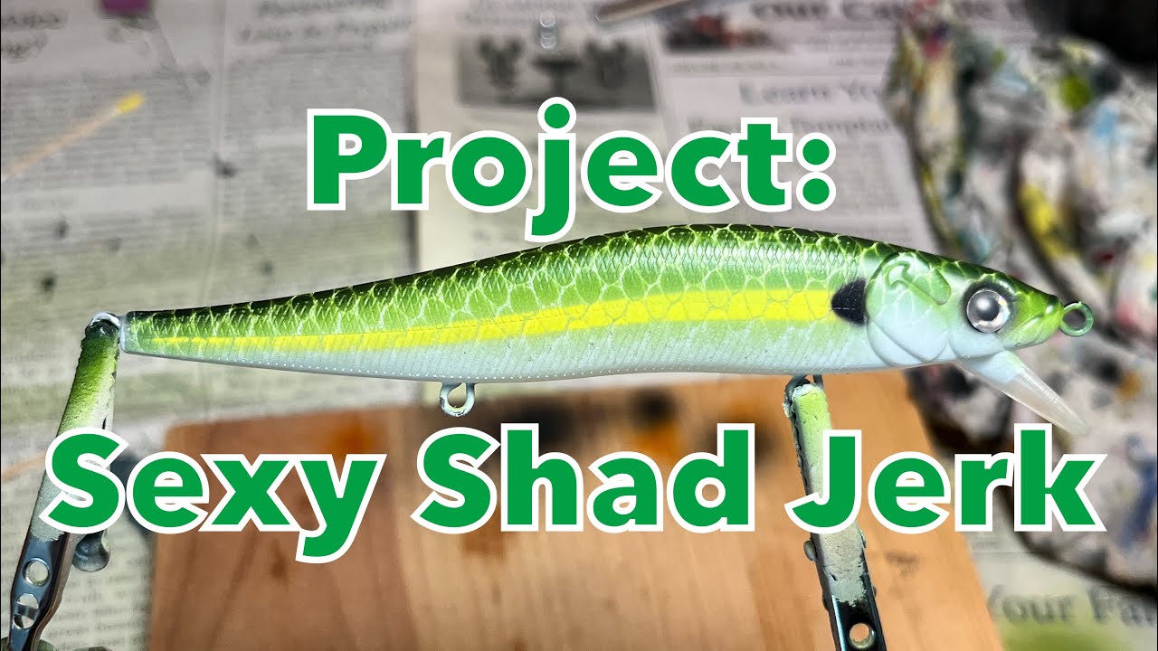 Lure Painting - How to paint a vibrant sexy shad on a jerk bait