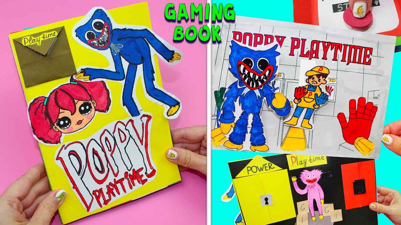 Поппи ПлейТайм с Хагги Вагги! Игровая книга своими руками из бумаги Diy Poppy Playtime Gaming Book