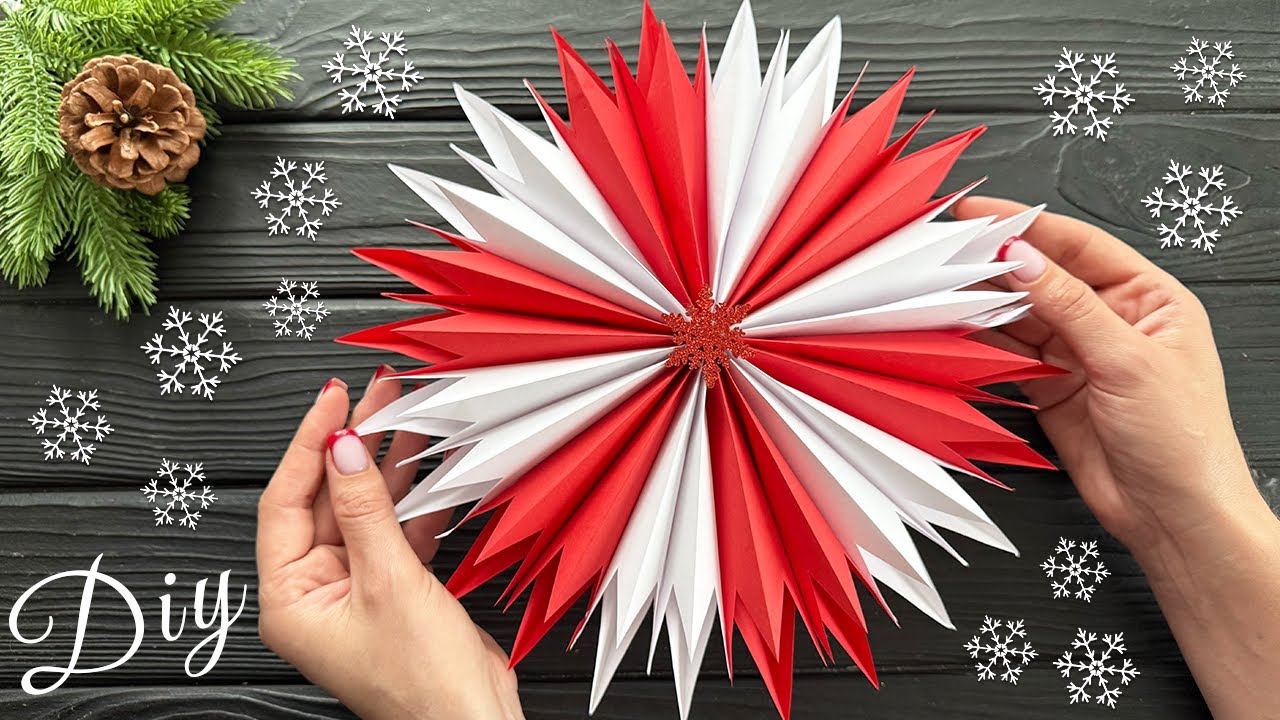 5 IDEAS ❄️ Christmas Crafts Paper Snowflakes DIY Christmas Decorations