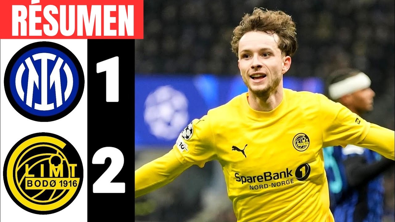 Inter Bod&oslash;/Glimt 1-2 highlights Champions League 2025/26