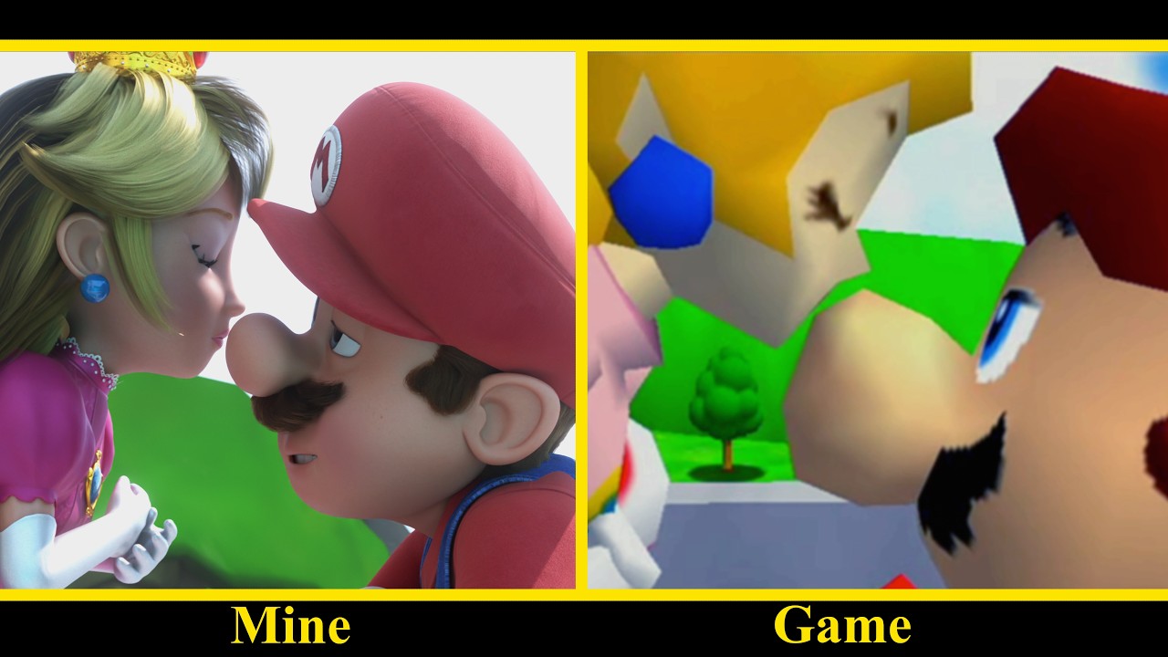 I recreated Super Mario 64's Final cutscene...But in Movie Style