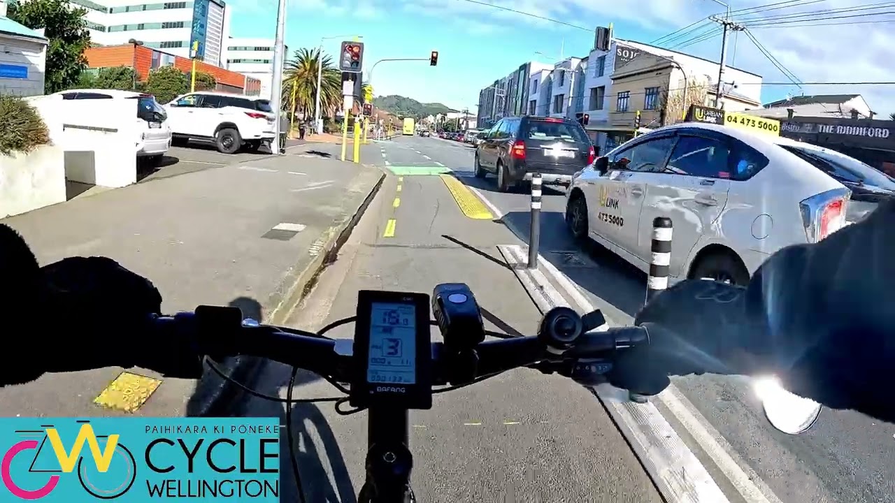 Wellington bike lanes - Basin Reserve to Newtown