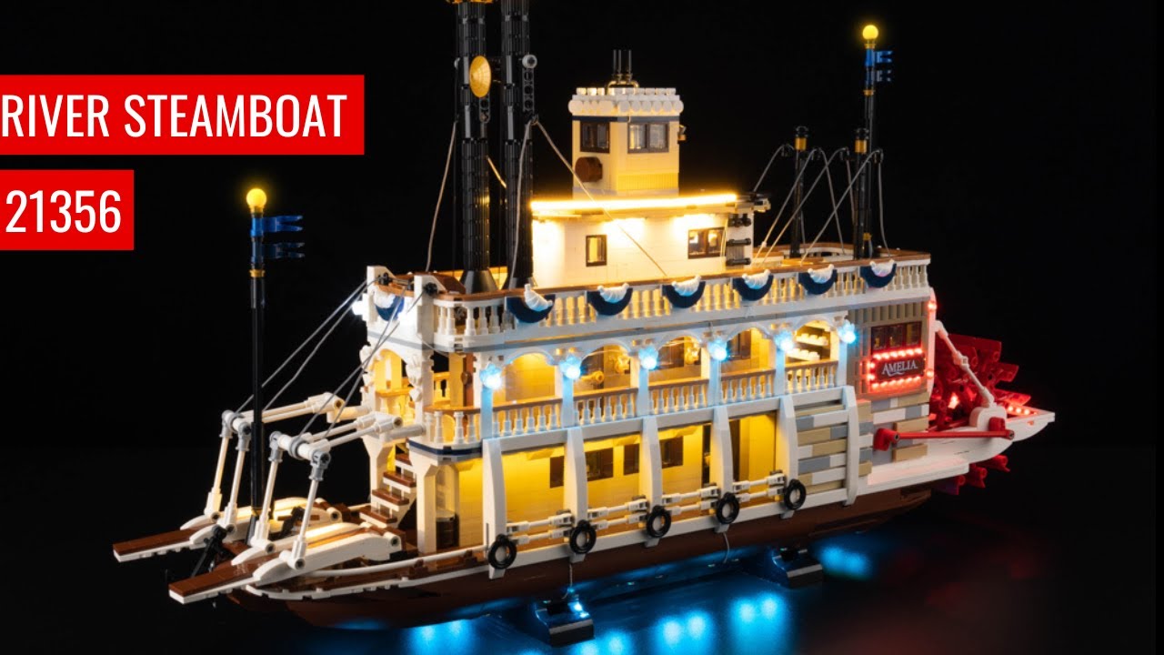 LED Light Kit for LEGO River Steamboat 21356 Light Kit