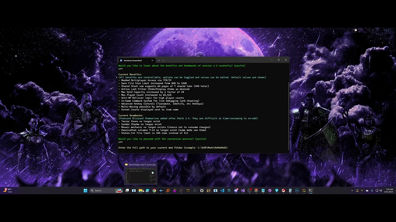 D2RModding - MultiPlayer Mod Conversion
