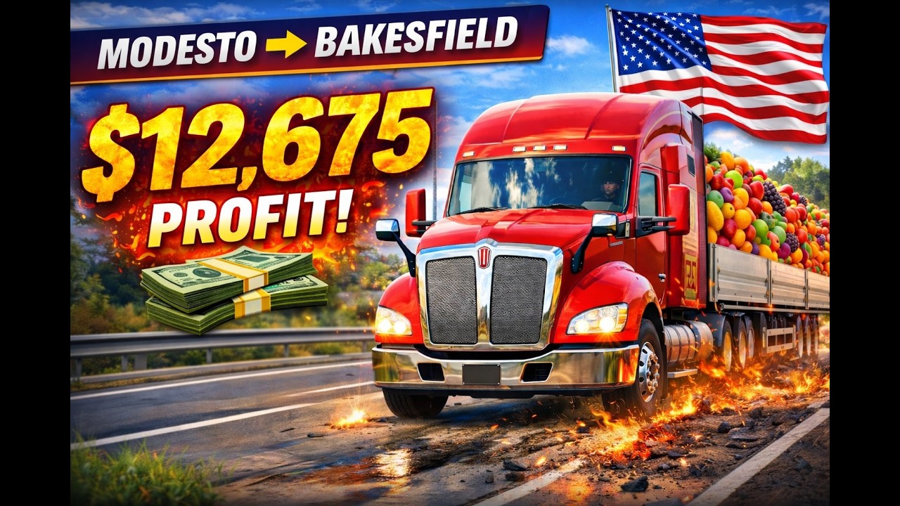 $12,675 Fruit Delivery | Modesto to Bakersfield | ATS