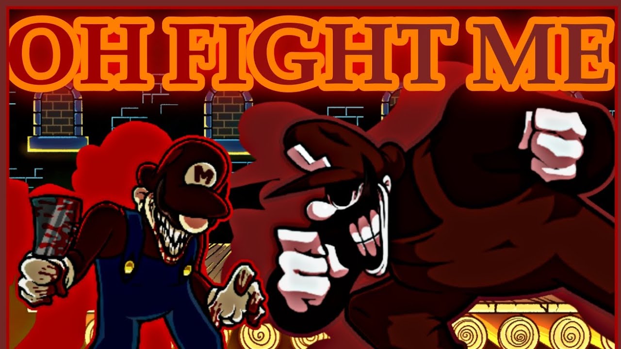 Oh Fight Me / Oh God No but Horror Mario and MX sings it (FNF cover Mario's Madness V2) 