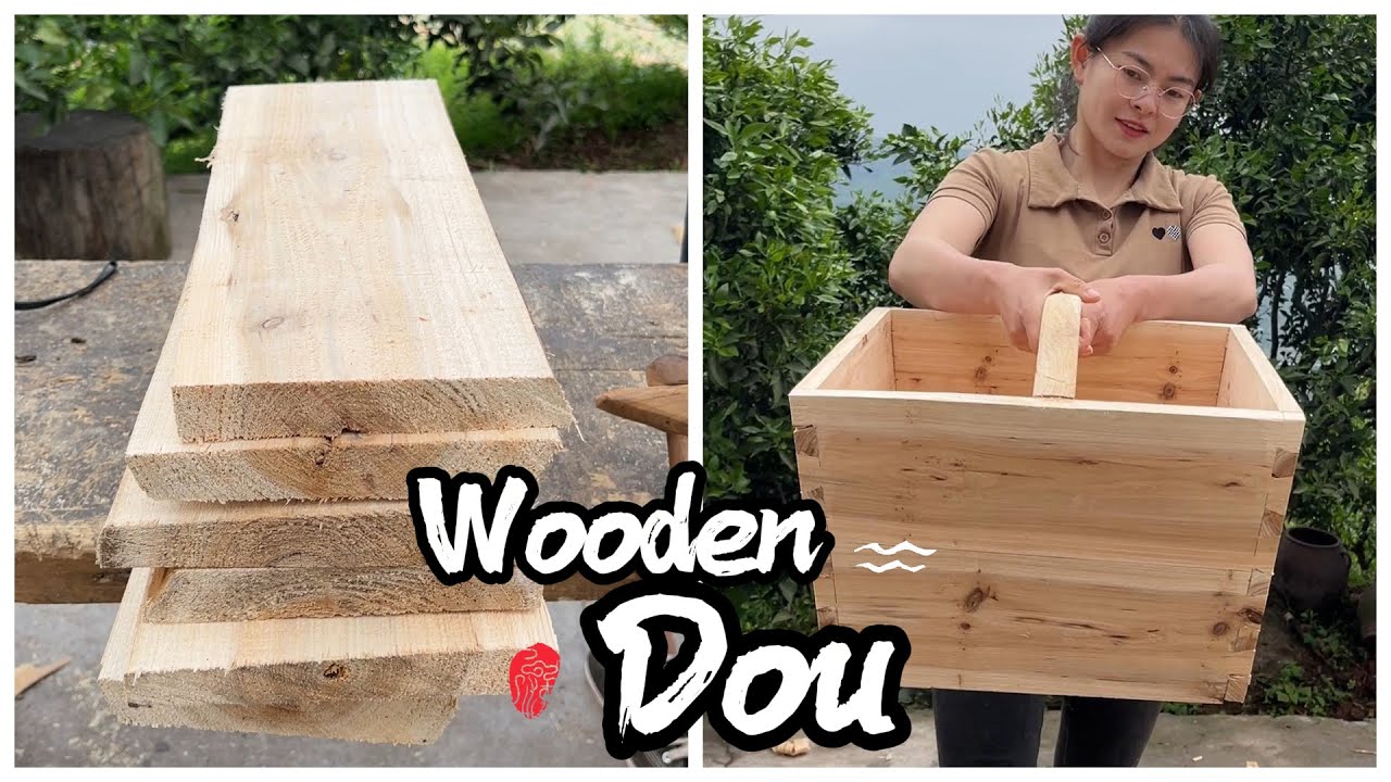 No Modern Tools! Rural Girl Makes a Wooden Dou with Centuries-Old Chinese Techniques