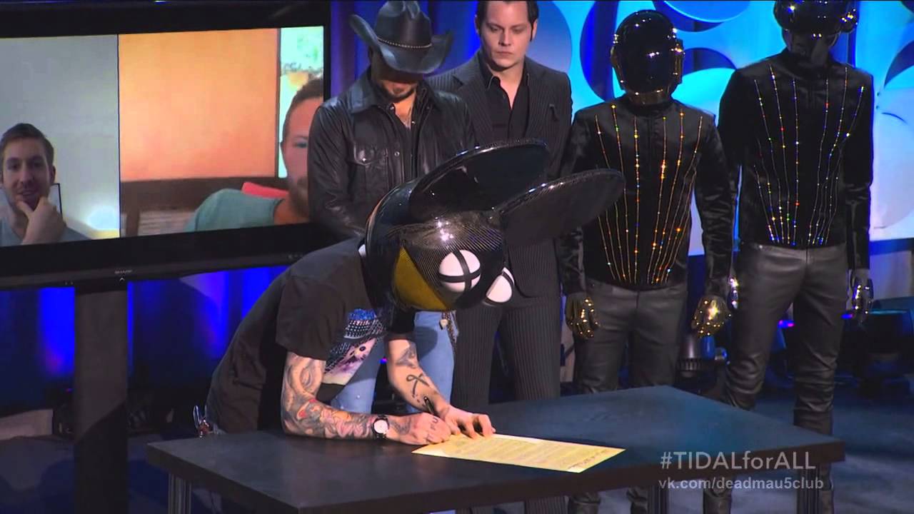 Deadmau5 at the Tidal Launch Event in New York City [30.03.2015]