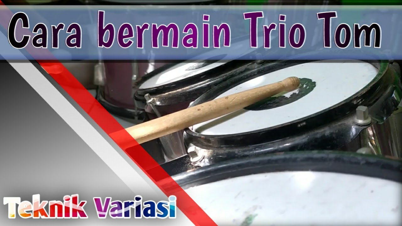 bermain Trio Tom _ drumband _ de pelatih