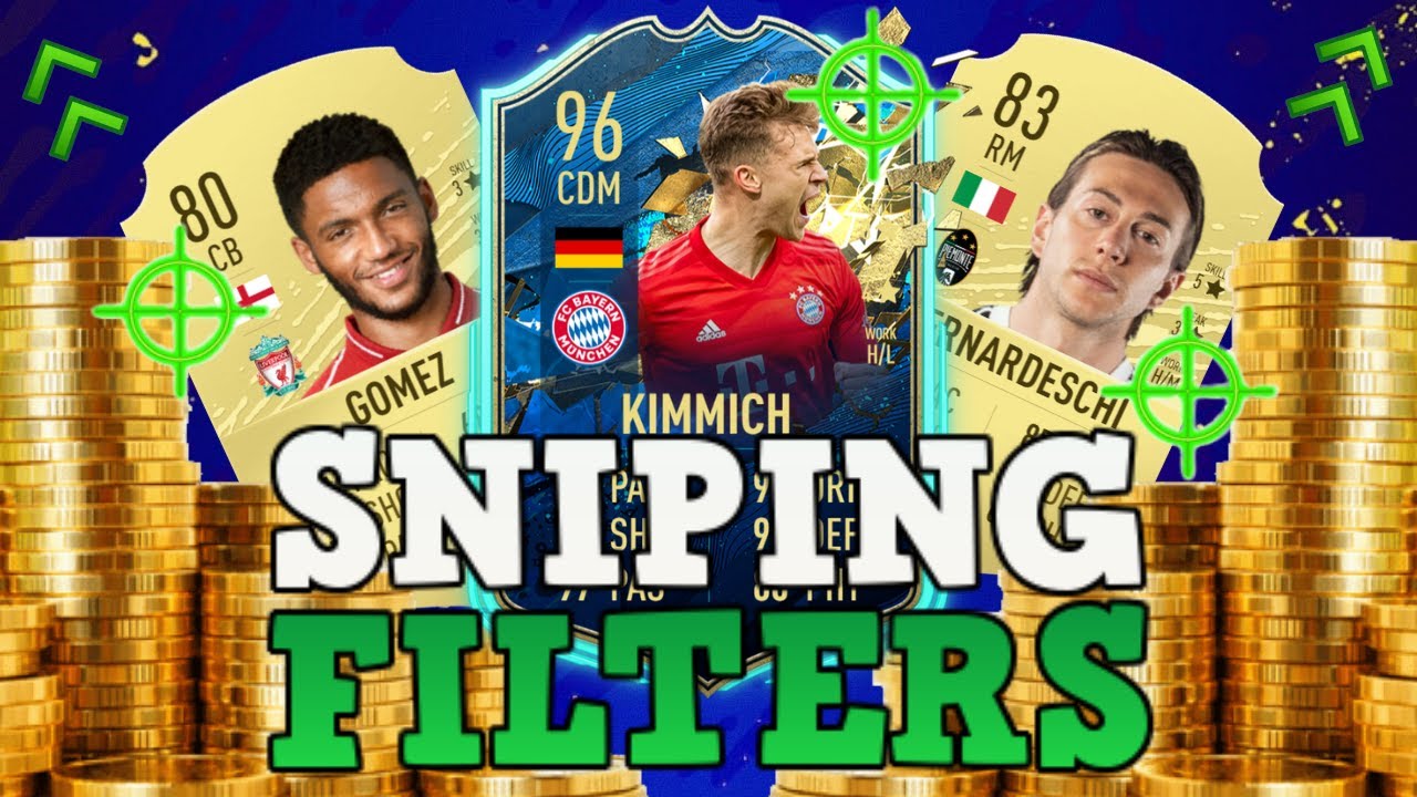 FIFA 20 BEST SNIPING FILTERS! HOW TO MAKE 200K AN HOUR RIGHT NOW! FIFA 20 BEST PLAYERS TO SNIPE!