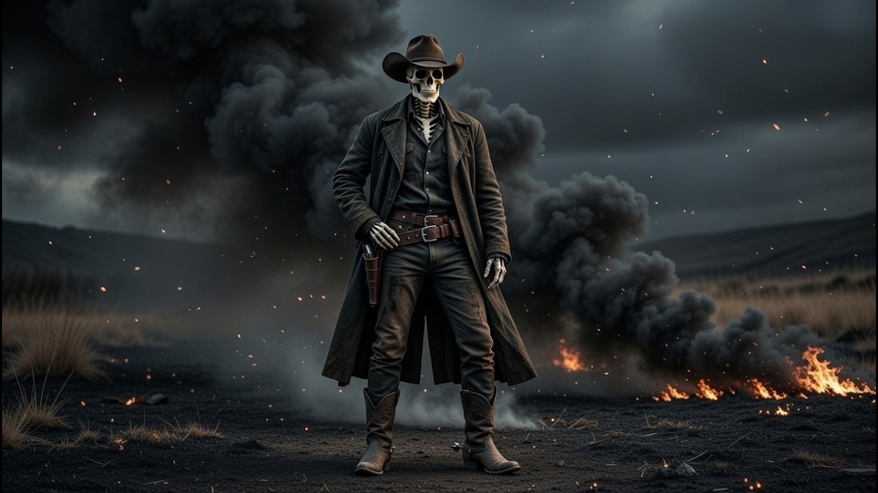 Dark Country | Black Smoke Reveals the Skull Outlaw 💀 Ghost Rodeo Contry