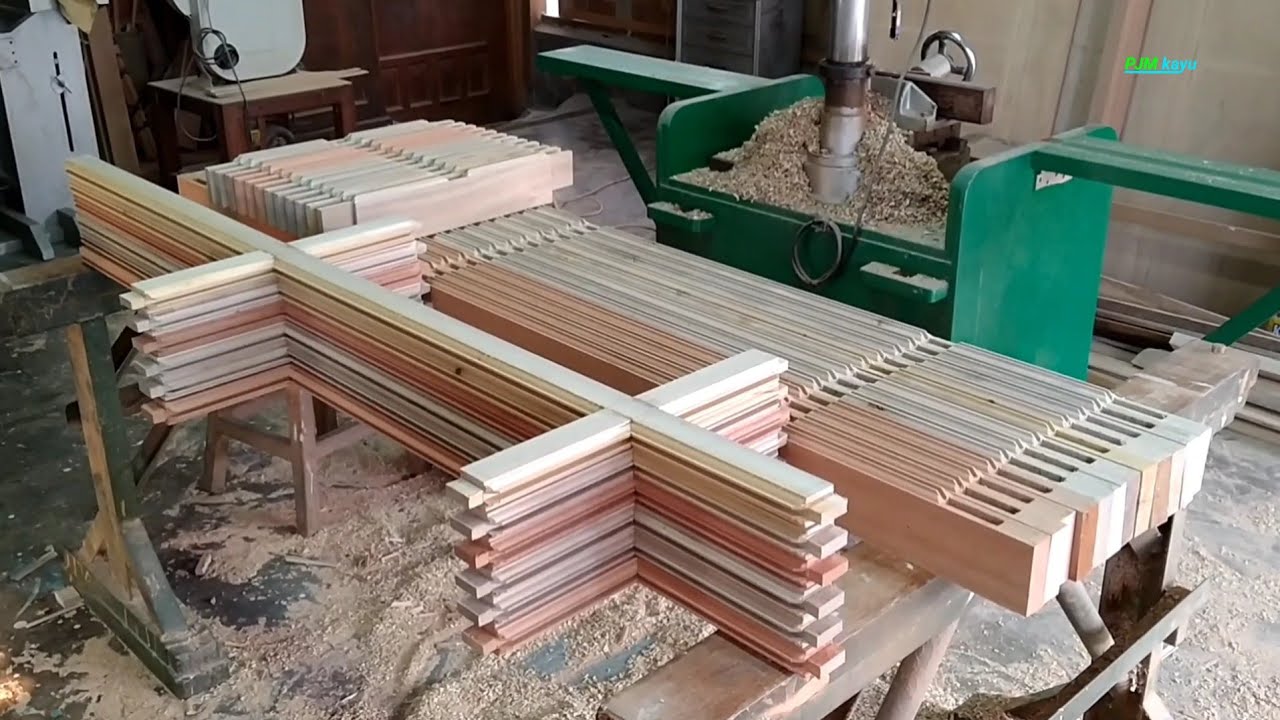 membuat jendela model klasik. menggunakan kayu bunga kenanga