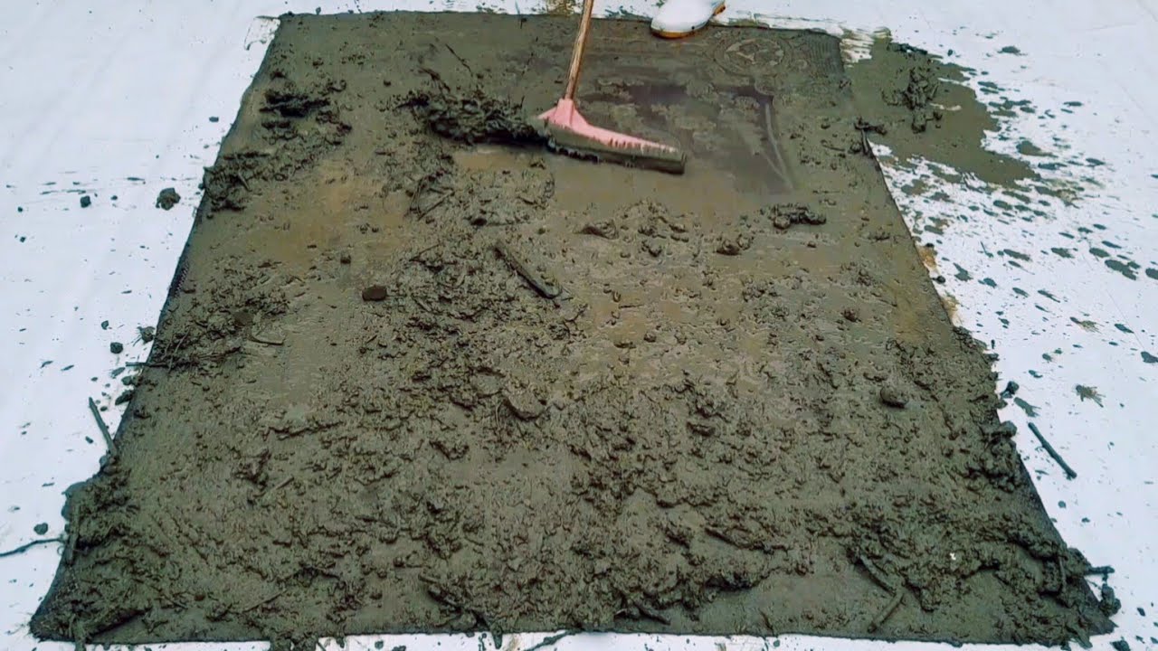 Helping flood affected families - Turning a muddy, dirty carpet into a new one - Satisfying videos 