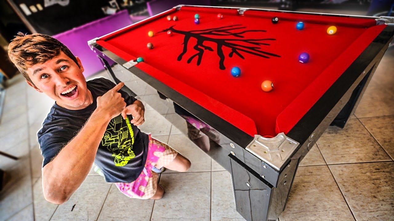 COMPREI UM PRESENTE PRA CASA *mesa nova de sinuca*