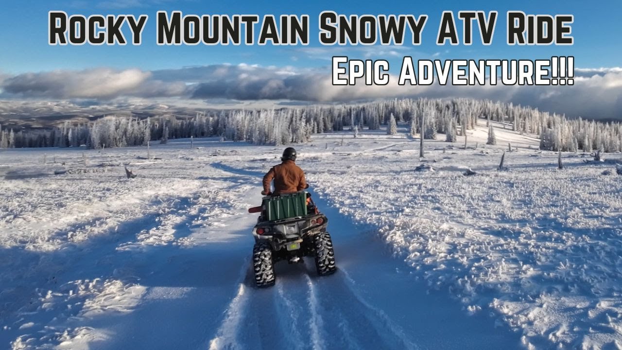 Epic Colorado Mountain ATV Trails in fresh snow! Polaris Sportsman and Can-Am Outlander