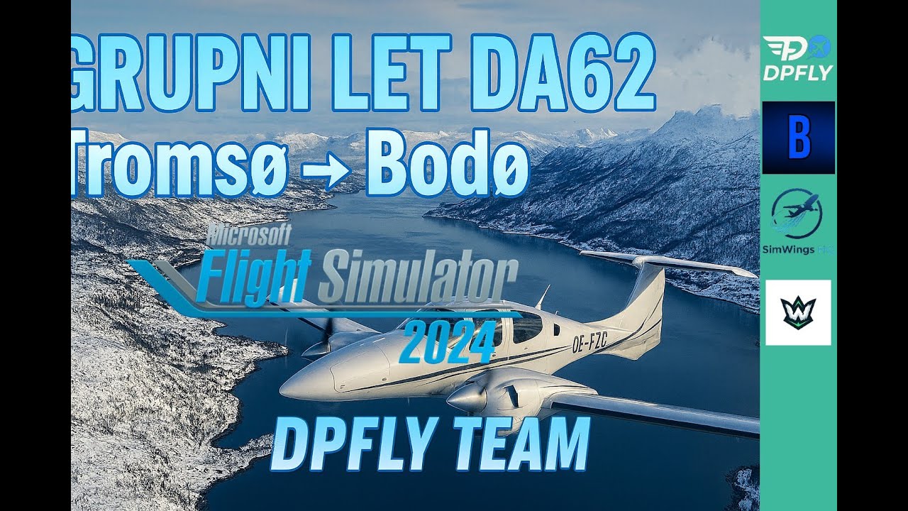 GRUPNI LET DA62 | Tromsø ➝ Bodø | Prelep Nordic Prelet u MSFS 2024